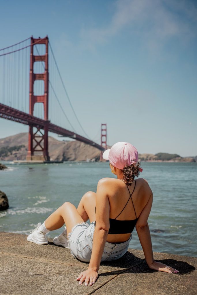 8 of the best places to get photos with the Golden Gate Bridge 10 Postcards from Hawaii Travel & Lifestyle blog 8 OF THE BEST PLACES TO GET PHOTOS WITH THE GOLDEN GATE BRIDGE, Gabriella Wisdom, Golden Gate Bridge picture spot, Golden Gate Bridge photo spots, Golden Gate Bridge park, San Francisco, Fort Point